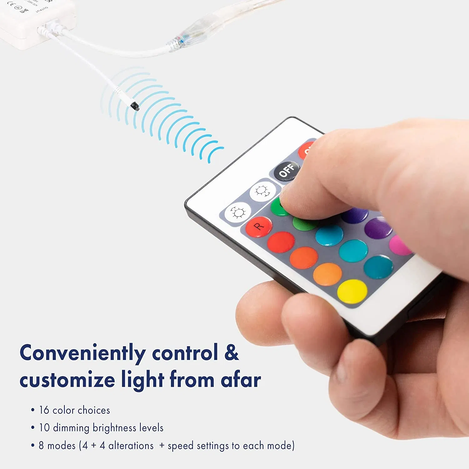 AC110V 220V SMD5050 LED Strip Light WiFi Waterproof RGB Ribbon Sign Flexible Tape LED Neon Sign Light