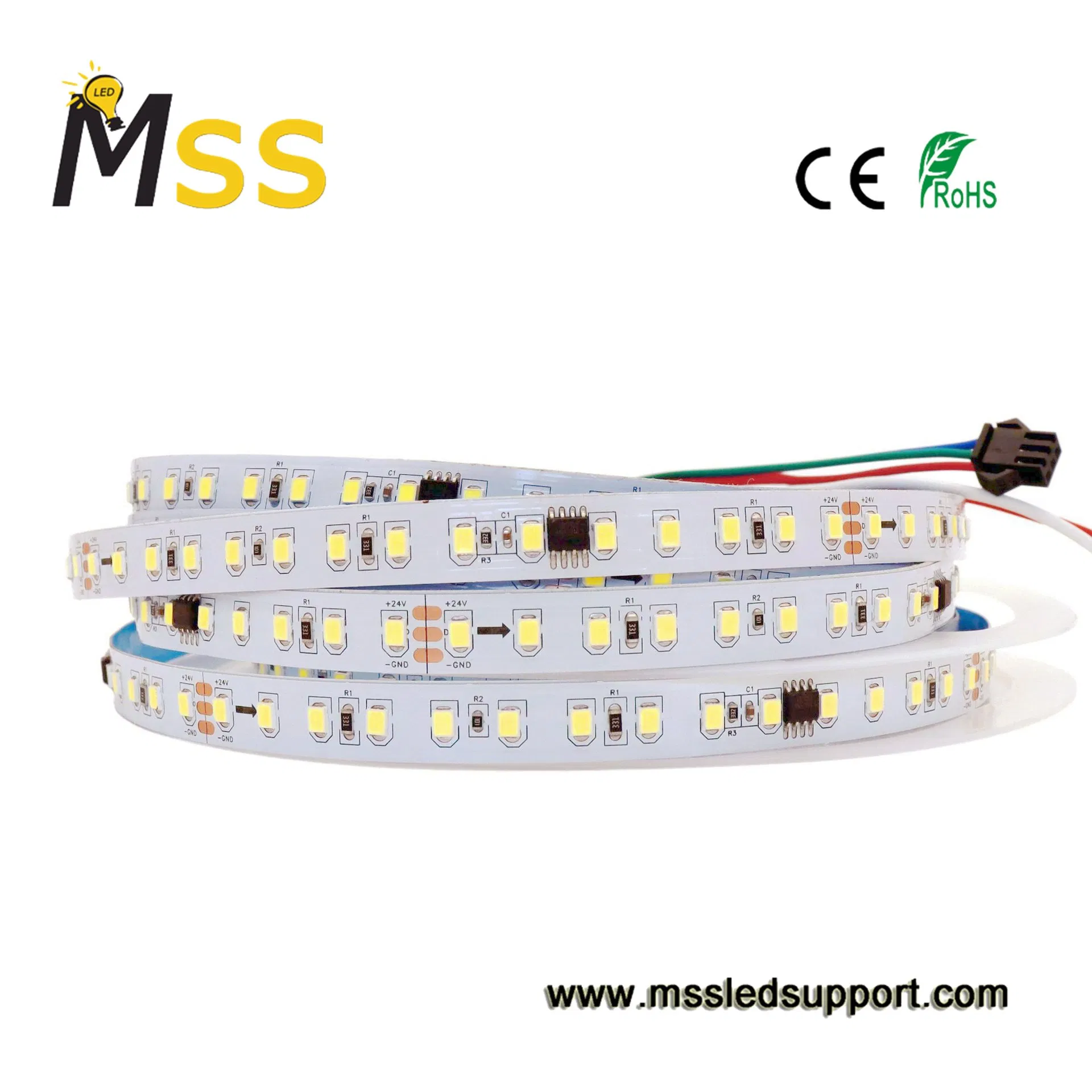 New Arrival SMD2835 High CRI Slim Width 10mm 24V Low Voltage 120LEDs/M Decorative Design LED Light Water Flow Strip