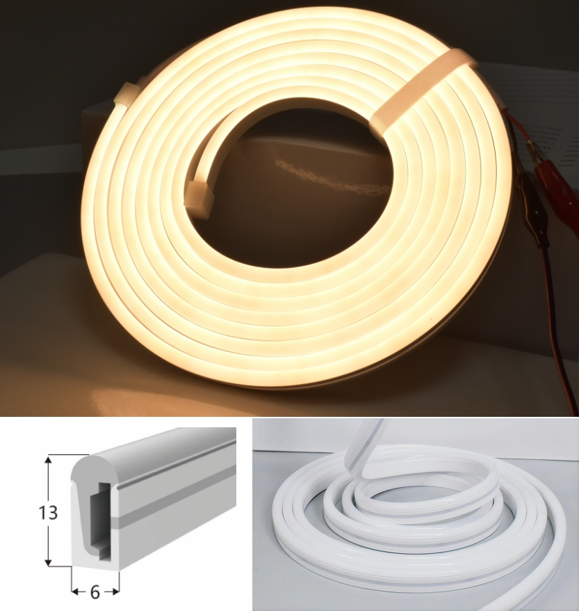 Hot Sell Silicon Tube Waterproof 06*13mm Side View LED Neon Flex Light IP65 Silicone Tube