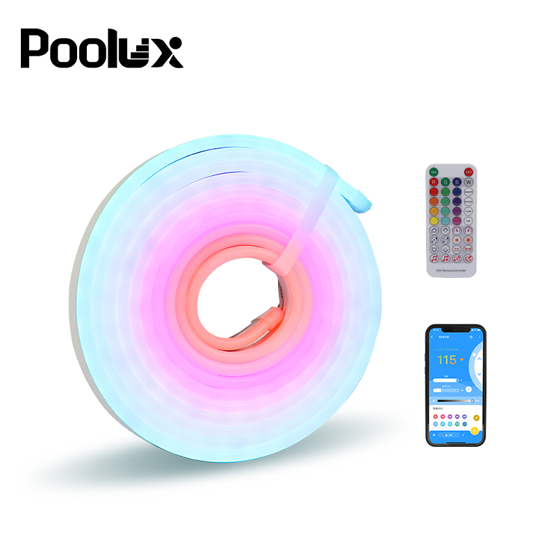 Outdoor Silicone Flexible Rgbic Waterproof RGB COB IP67 12V 24V White Rgbic Rgbww Neon LED Strip Light