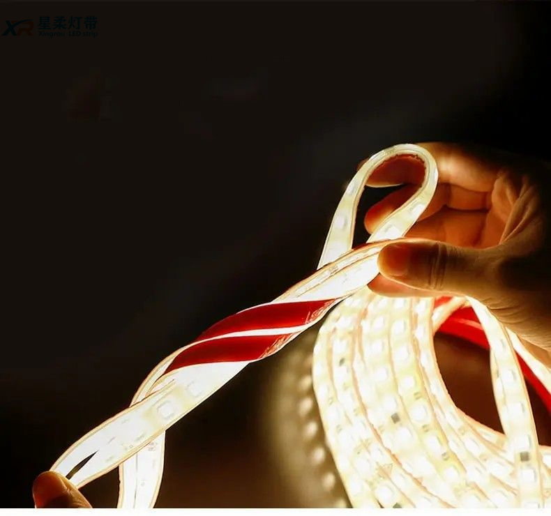 High Voltage 220V 2835 Drive Free Single-Row LED Strip Light 120d/M 12W 8mm Tape Bar for Home Hotel Indoor