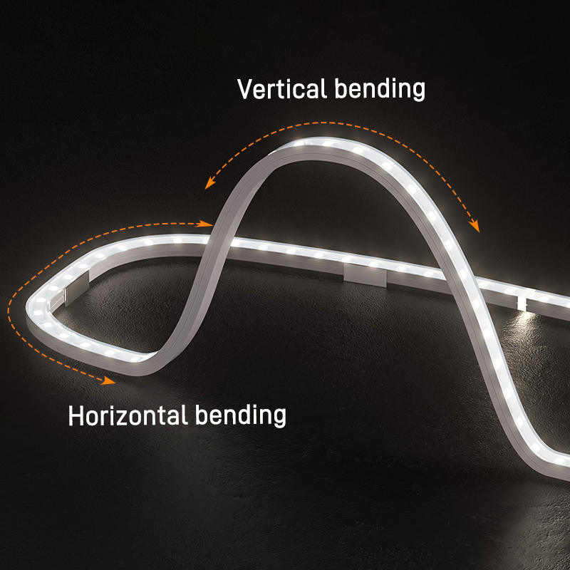 LED Neon Flex IP65 Brightness LED Tube Silicone Strip S Type 3D Bending LED Neon Strip Light
