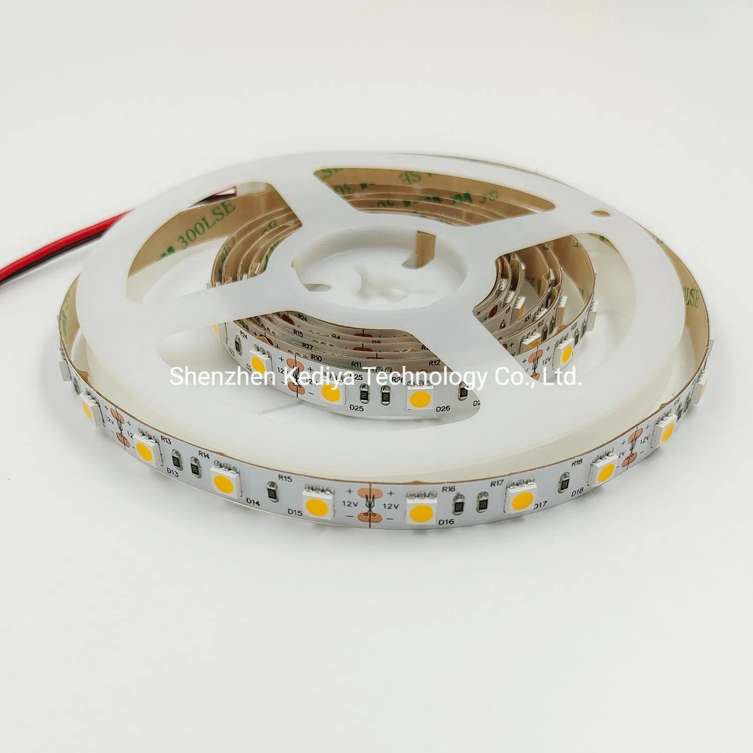 50m/Roll LED Strip Warm White DC12V 3000K 4000K 6000K SMD5050 60LEDs/M Aluminum Profile Flexible LED Strip Light