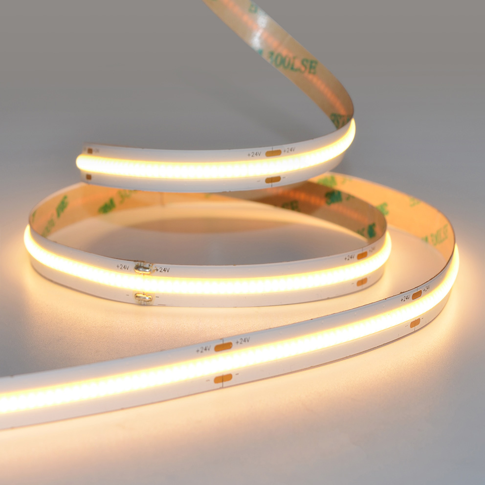 High Density Colorful COB LED Strip Light 24V 12V RGB RGBW