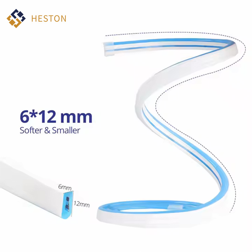 LED Silicone Flexible Neon Light Single Color Purple 24V Strip Light Outdoor Waterproof