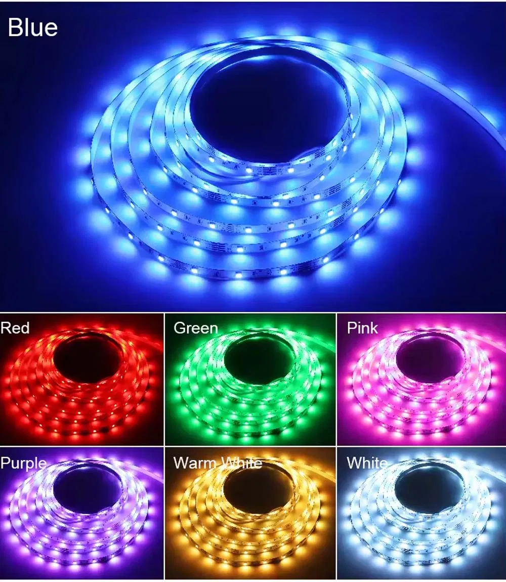 Indoor Decorate Low Voltage Backlight DC12V Colored LED RGB Strip Light for Indoor