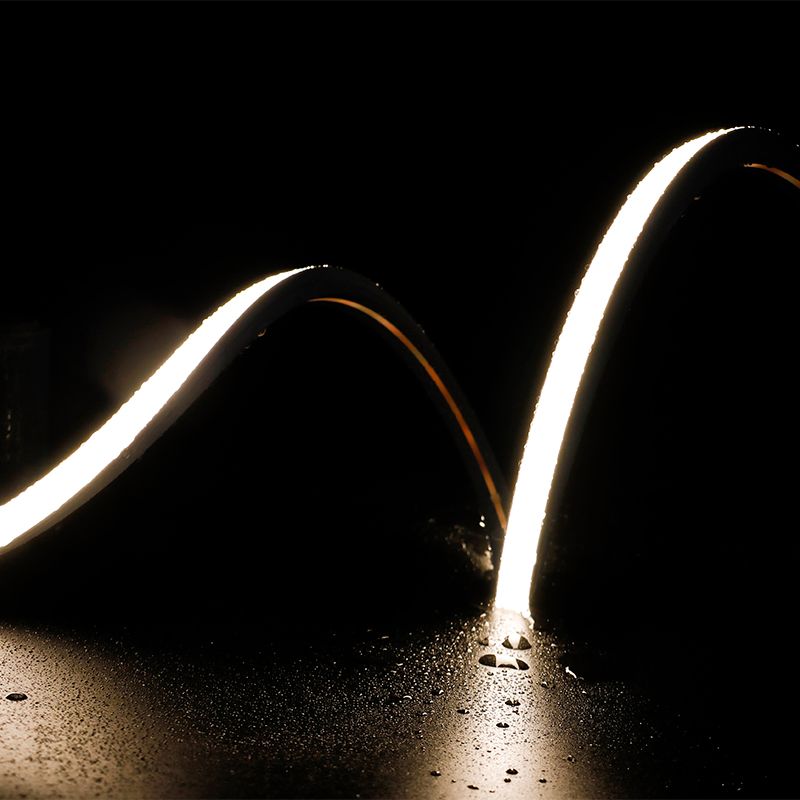 24V Outdoor IP65 Waterproof 10*10mm Silicon Flexible Tube Landscape Decoration Lighting Wall Panel Park Party LED Neon Strip Light