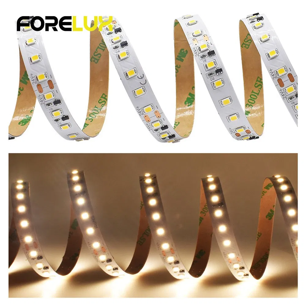 Long Distance 30m 20m 15m DC24V Low Voltage Flex LED Strip Light for Commercial Use
