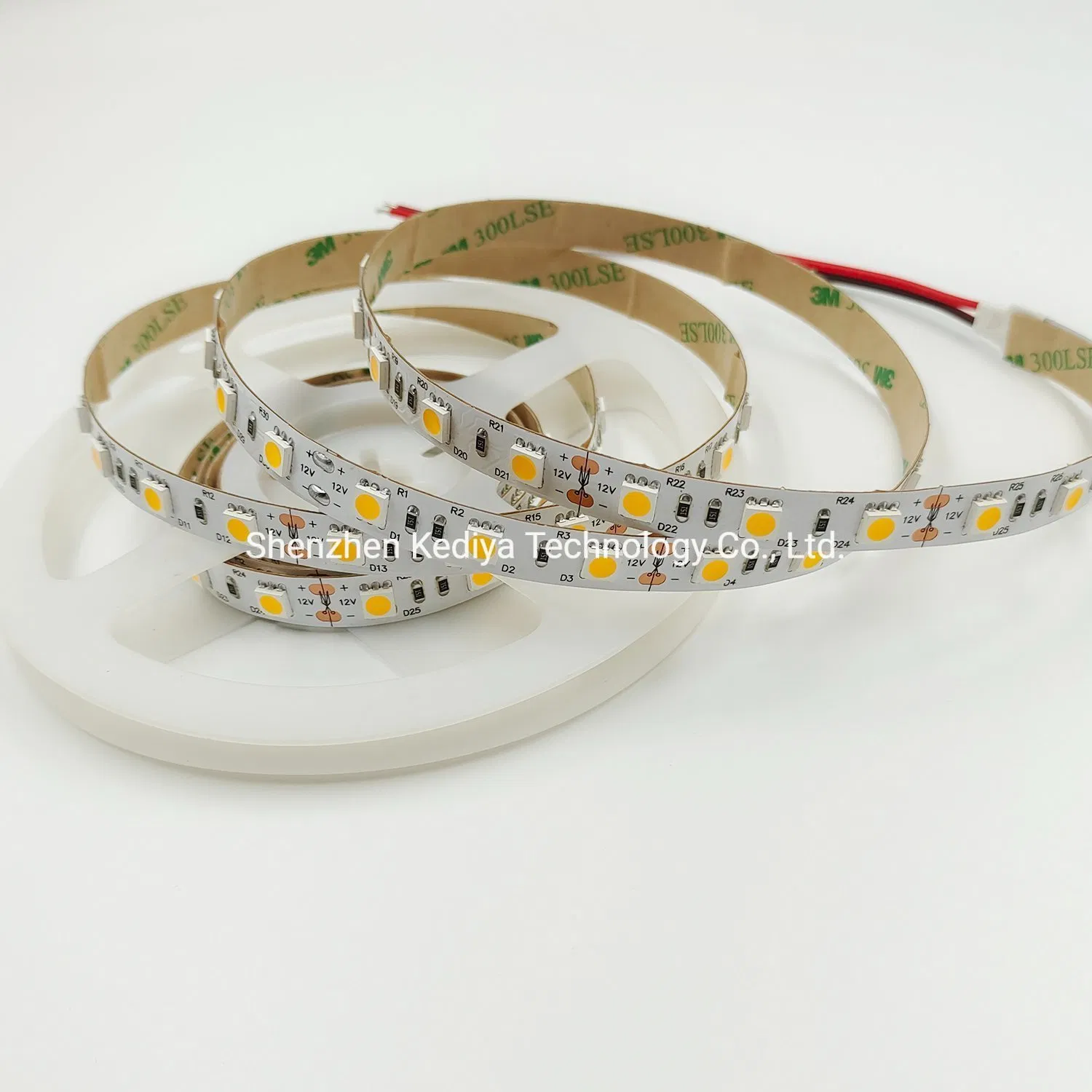 50m/Roll LED Strip Warm White DC12V 3000K 4000K 6000K SMD5050 60LEDs/M Aluminum Profile Flexible LED Strip Light