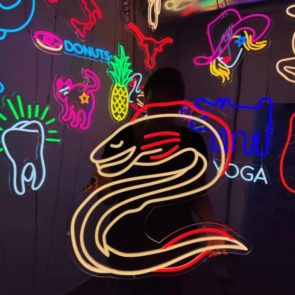 Waterproof 12V Silicon Material LED Neon Light Ceiling Flex Strip Manufacturer Letters Custom LED Neon Lights Luminous White USB