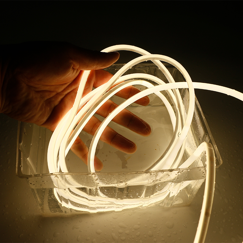 480LEDs COB Neon LED Strip 2700K-6000K IP67 Silicone 24V Hotels Single Multicolor Options Available Flex Strip Light