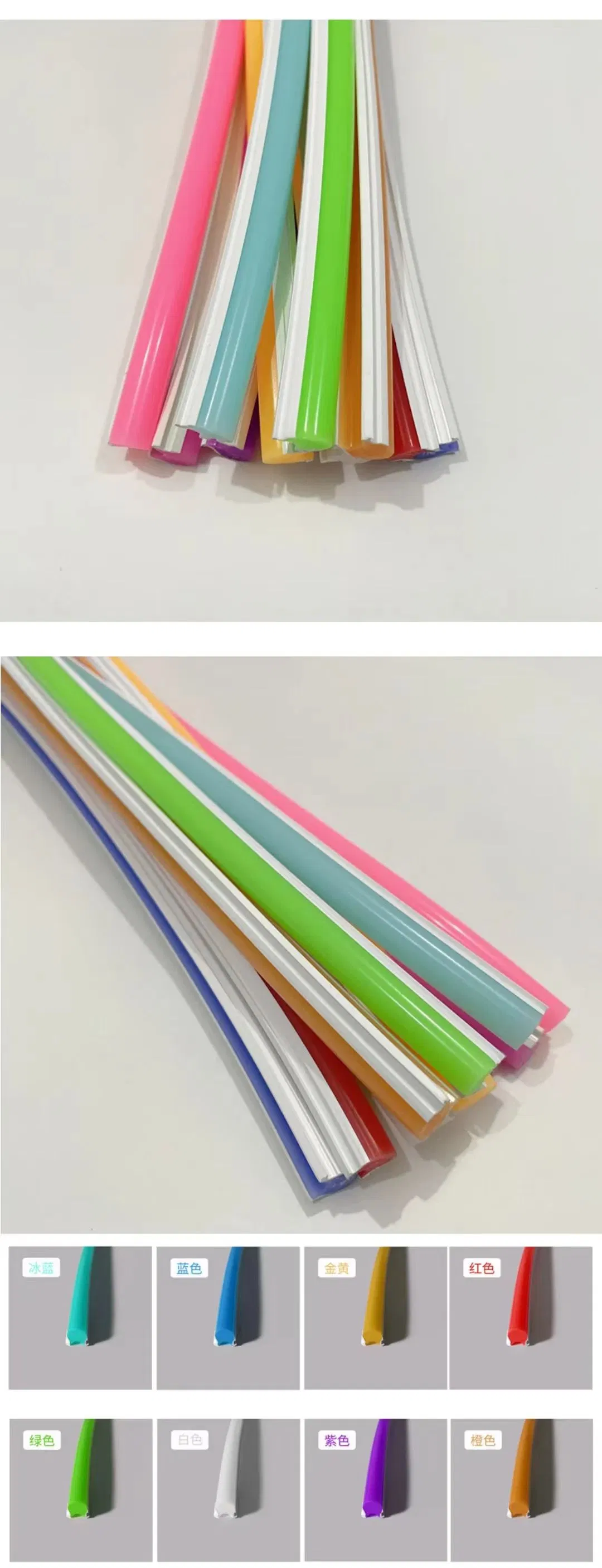 Silicone Tira Rope Luces Tubes Flex Strip Neon LED Flex The LED Neon Lights