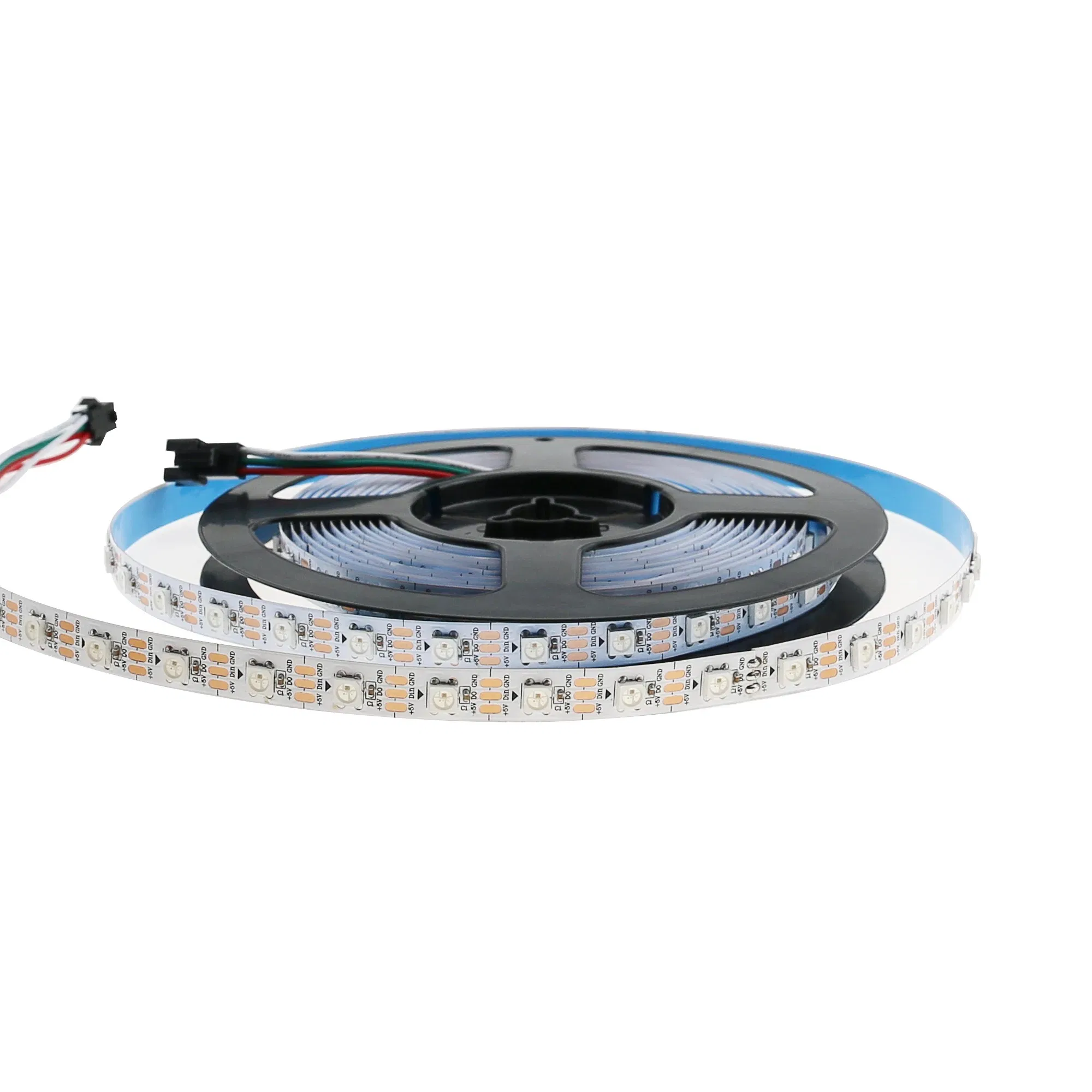Energy-Saving LED Fantasy Color Light Strip Ws2812 Low-Voltage 5V Waterproof Light Bar Color-Changing Cabinet Running Horse Flowing Light Strip Self-Adhesive Le