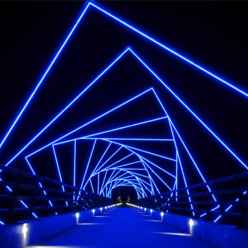 High Voltage 24V/110V/220V Color-Changing LED RGBW Neon Strip Light for Outdoor