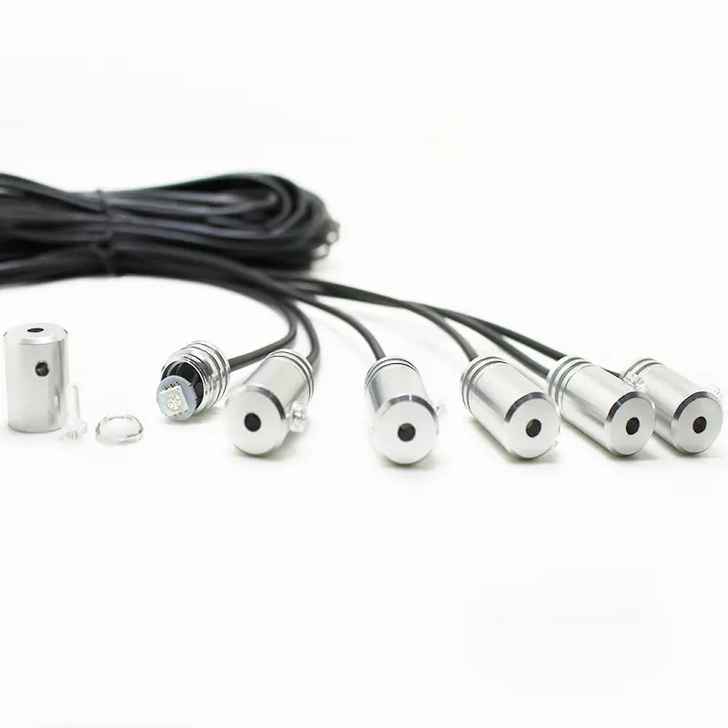 Car Interior Ambient Fiber Optic Strip Light with Car Light LED RGB Music Lamp Automotive Interior Decorative Lights