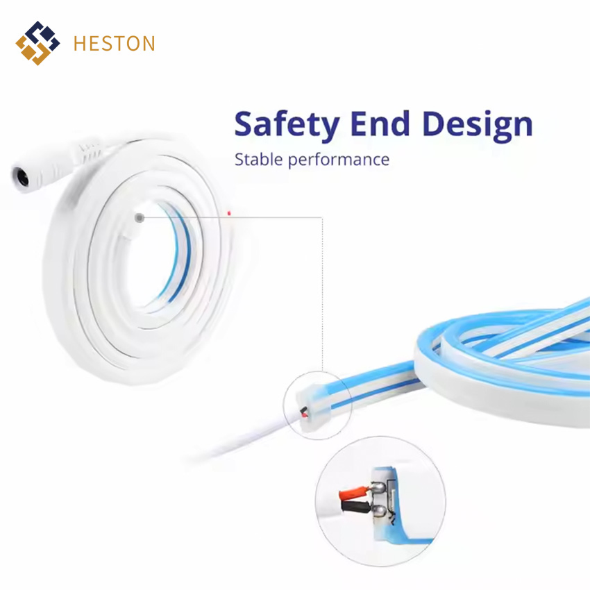 LED Silicone Flexible Neon Light Single Color Purple 24V Strip Light Outdoor Waterproof