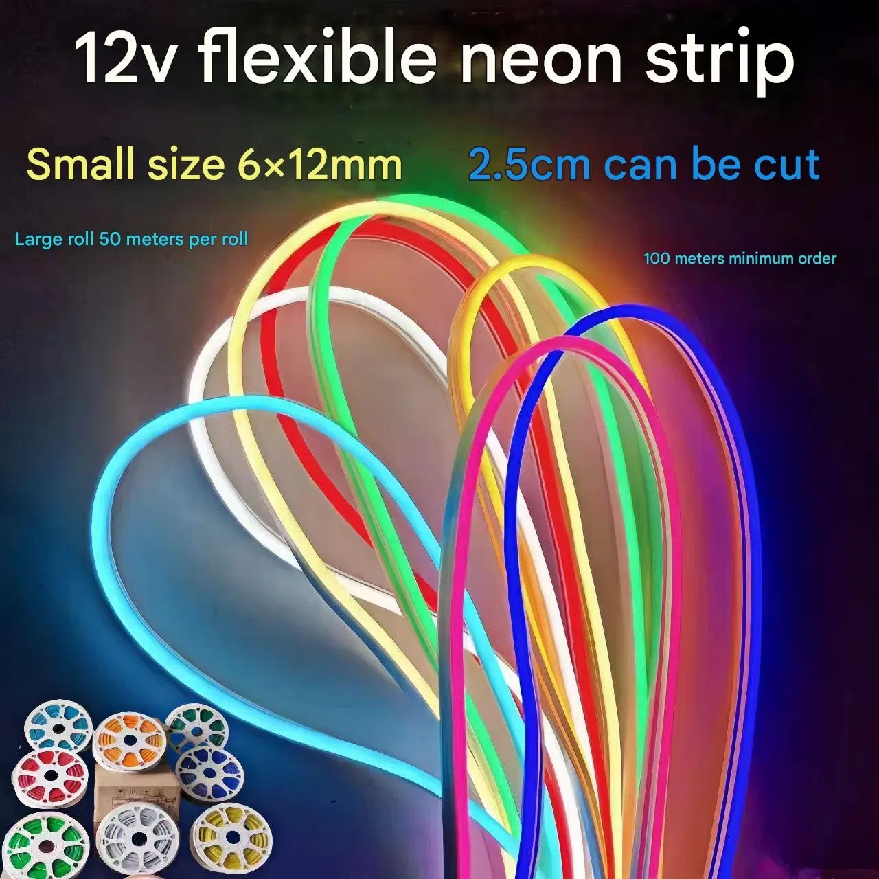 Low-Voltage Flexible Neon Fantasy RGB Silicone Light Strip LED Light Strip High Bright Outdoor