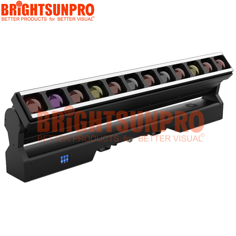 Rattlesnake 12X40W LED RGBW 4in1+Strip Pixel+Zoom Batten Moving Head Light