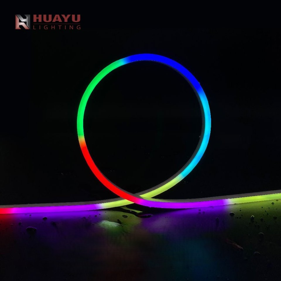 5-Year Warranty Spi Series RGB Neon Flex, 6*12mm Flat Side-Emitting, Vapor Phase Silicone Encapsulated, IP67 LED Neon Light