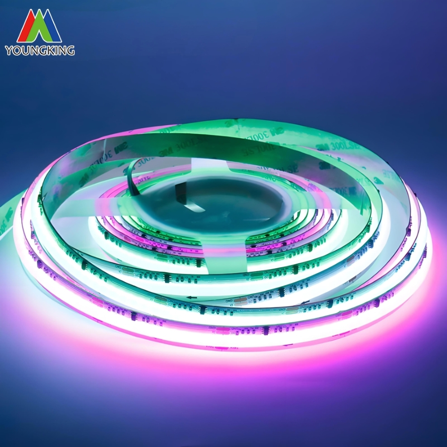 8mm 10mm 12mm Width Rgbic COB LED Strip Light Addressable LED RGB IC Ws2811 12V/24V LED Strip 720LEDs Tira De Luz LED COB LED Strip Light