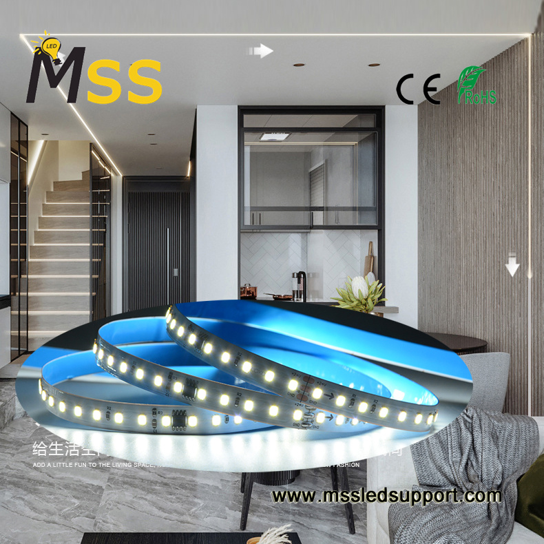 New Arrival SMD2835 High CRI Slim Width 10mm 24V Low Voltage 120LEDs/M Decorative Design LED Light Water Flow Strip