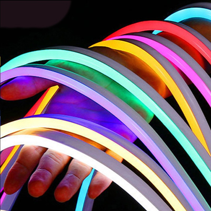 High Quality Neon Flex Color RGB Cut Silicone LED Neon Sign Strip Light for DIY Christmas House Building