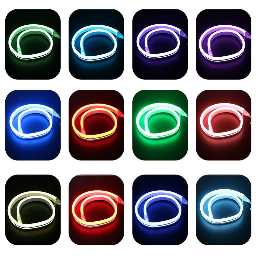 High Voltage Flex Waterproof RGB LED Strip Light for Home Decoration