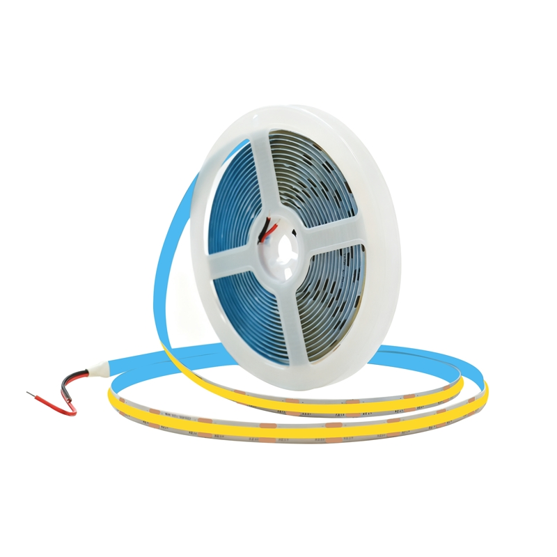 Sx High Density COB LED Strip Light for Furniture/Ceiling/Commercial Use 12V/24V 3000K-6500K 8mm PCB Width Cuttable