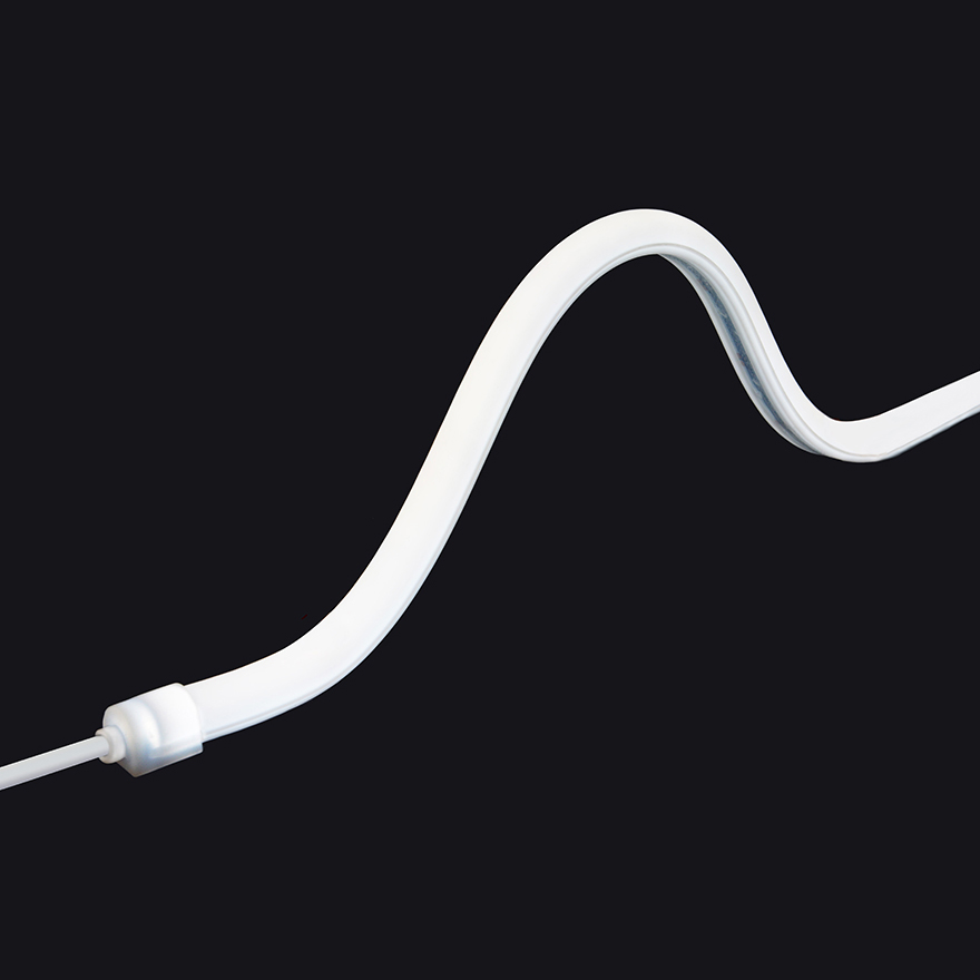 White Flexible DC 12V Dance Party Decor Lighting Round Rubber Tube Lamp LED Neon Strip Waterproof Outdoor Flex Strip Light