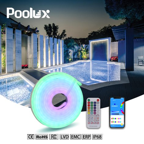 Outdoor Silicone Flexible Rgbic Waterproof RGB COB IP67 12V 24V White Rgbic Rgbww Neon LED Strip Light