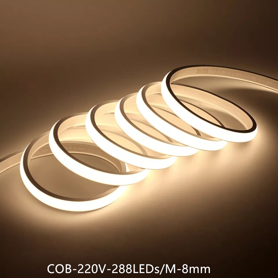 Steady Quality COB Strip Lighting 288 LED High-Voltage Energy-Saving Outdoor Milky Model Light