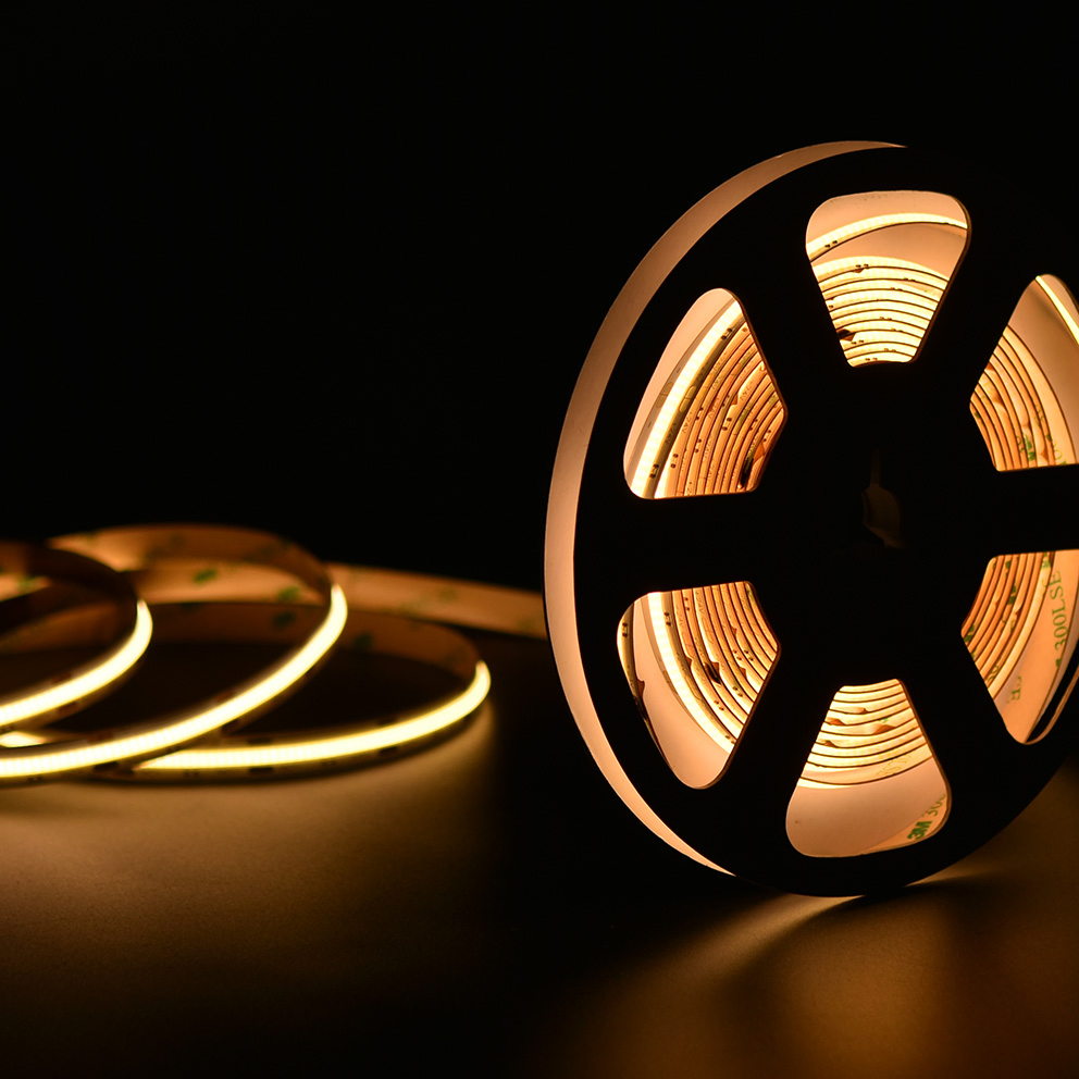 High Density Colorful COB LED Strip Light 24V 12V RGB RGBW