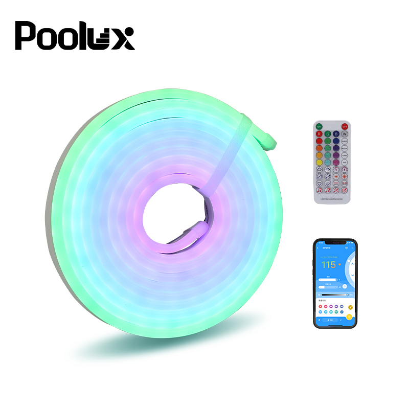 Outdoor Silicone Flexible Rgbic Waterproof RGB COB IP67 12V 24V White Rgbic Rgbww Neon LED Strip Light