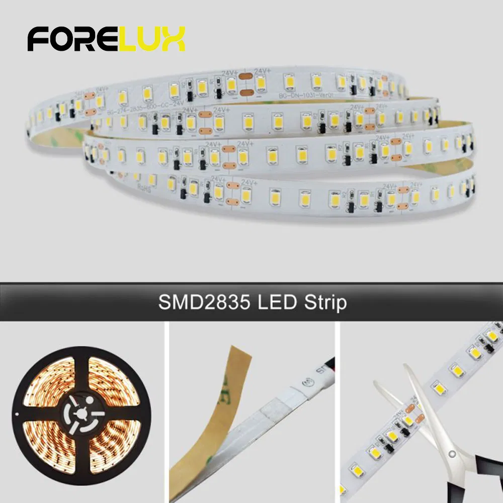 Long Distance 30m 20m 15m DC24V Low Voltage Flex LED Strip Light for Commercial Use