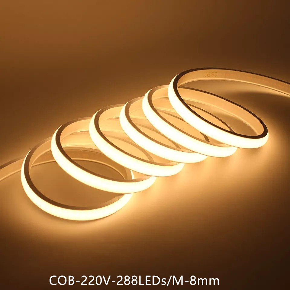 Steady Quality COB Strip Lighting 288 LED High-Voltage Energy-Saving Outdoor Milky Model Light