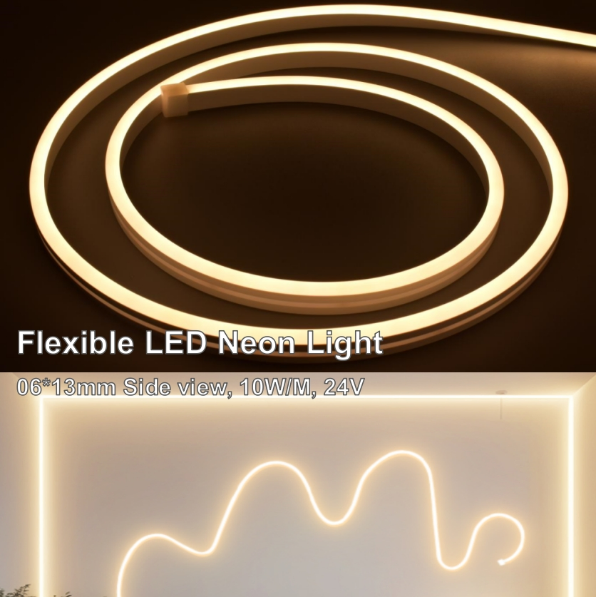 Hot Sell Silicon Tube Waterproof 06*13mm Side View LED Neon Flex Light IP65 Silicone Tube