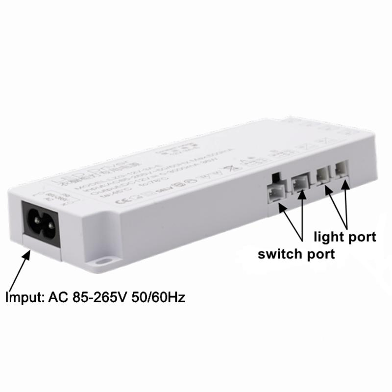 DuPont Interface LED Strip Light Switch Power Supply 24W 36W 60W 12V Constant Current LED Driver