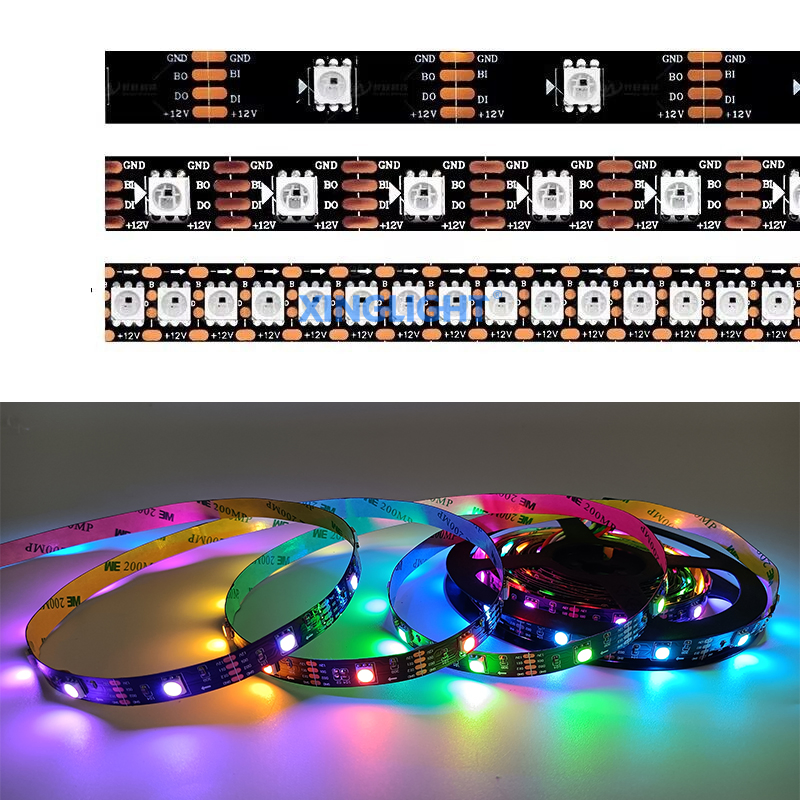 DC12V Ws2815 30 60 144 LEDs Per Meter Addressable Programmable Dream Color LED Strip Light