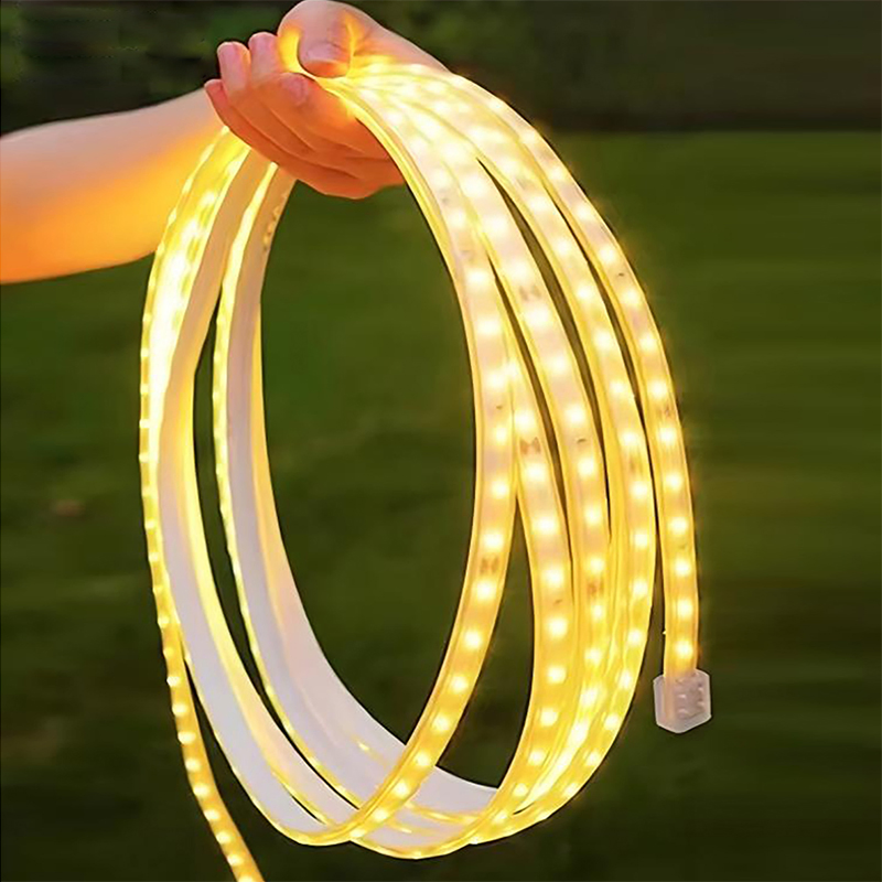 Low-Voltage Outdoor Garden Lamp - Solar LED Light Strip, Available in Various Colors