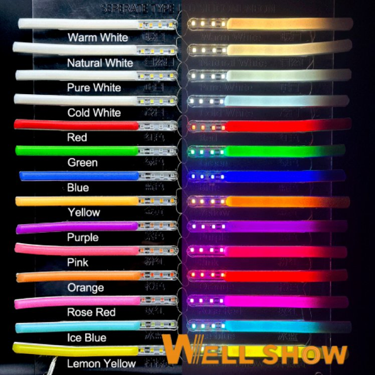 4mm/6mm/8mm/12mm Flex Waterproof Detachable Silicone LED Strip Light for Neon Sign Advertisement