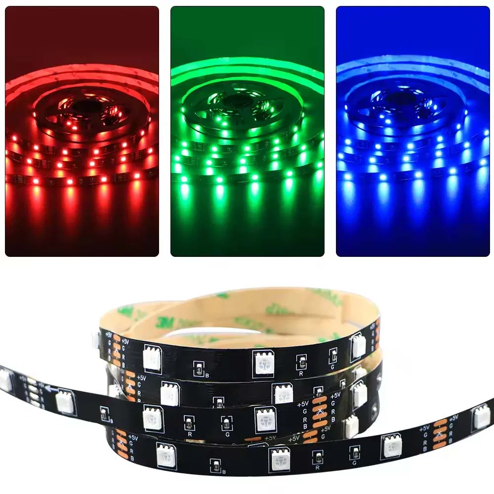 Indoor Decorate Low Voltage Backlight DC12V Colored LED RGB Strip Light for Indoor