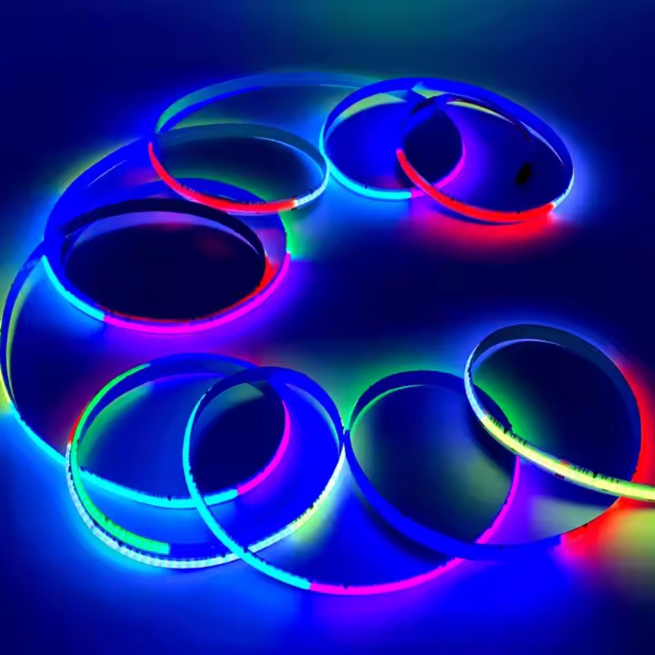 Hot Selling High Density 12V 24V Addressable RGB Flexible COB Strip Light Rgbic COB LED Strip 720LEDs Ws2811 Digital LED Strip ETL
