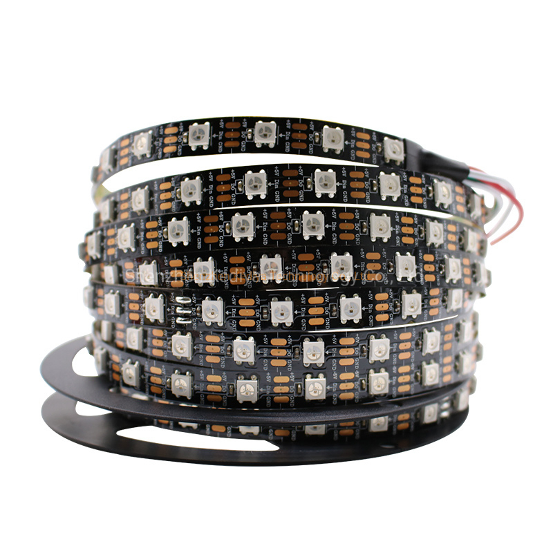 Waterproof Addressable Light Bar TV LED 5V 12V 24V 30 60 144LEDs RGB Ws2812b Chip 5050 Pixel RGB LED Strip Light