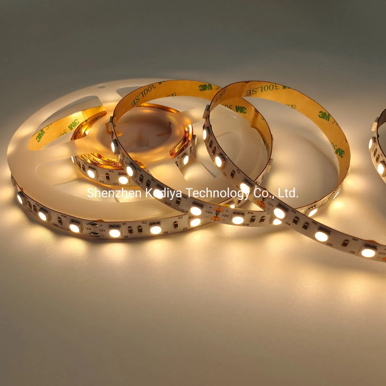 50m/Roll LED Strip Warm White DC12V 3000K 4000K 6000K SMD5050 60LEDs/M Aluminum Profile Flexible LED Strip Light
