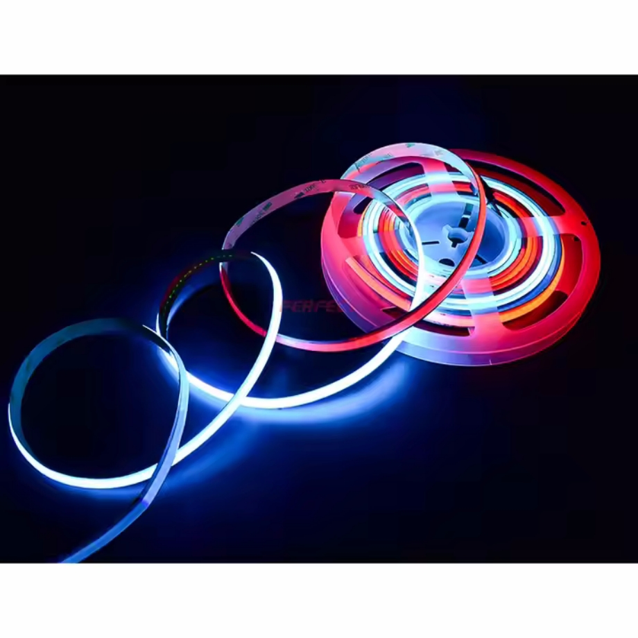 Magic Dream Color Ws2811IC DC24V COB Strip Rgbic LED Strip Light Smart Individually Addressable RGB COB LED Strips for Bedroom Room Indoors