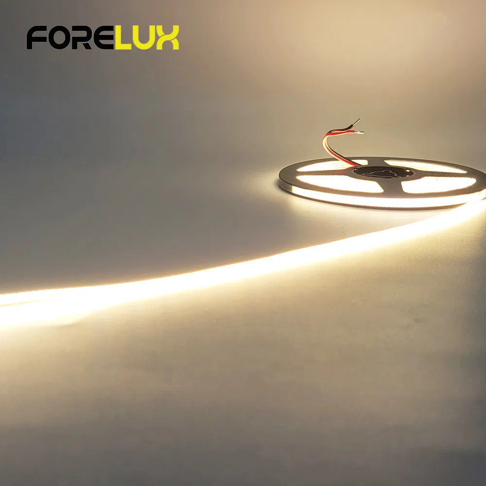 Mini Size 2.7mm PCB 480LEDs/M 24V 12V Low Voltage COB LED Dotless LED Light Strips