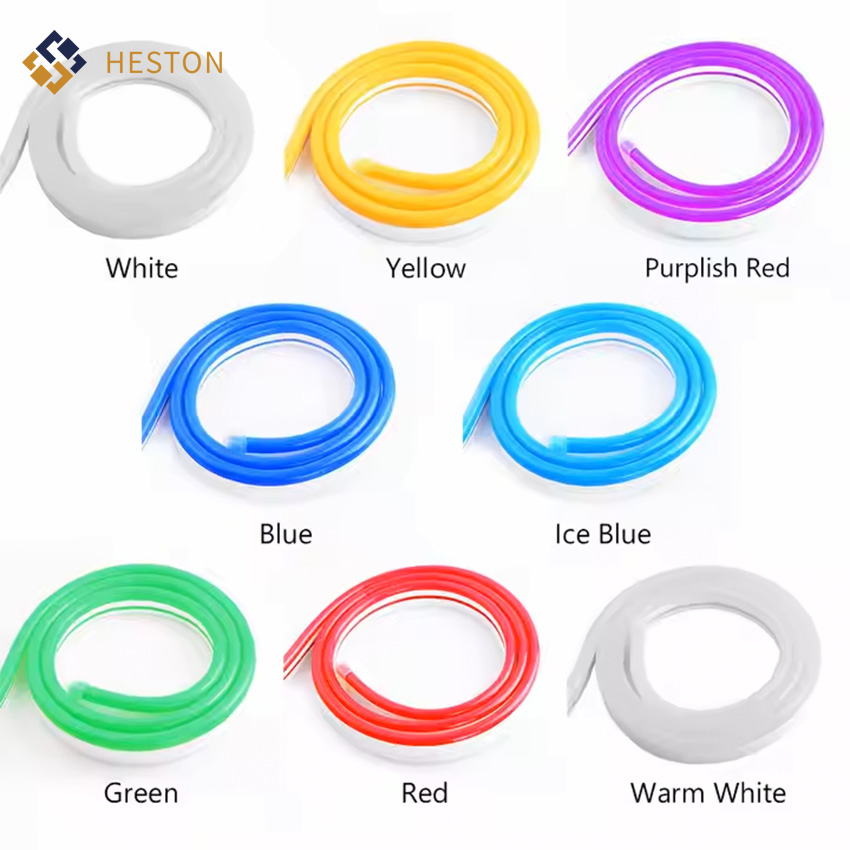 LED Silicone Flexible Neon Light Single Color Purple 24V Strip Light Outdoor Waterproof