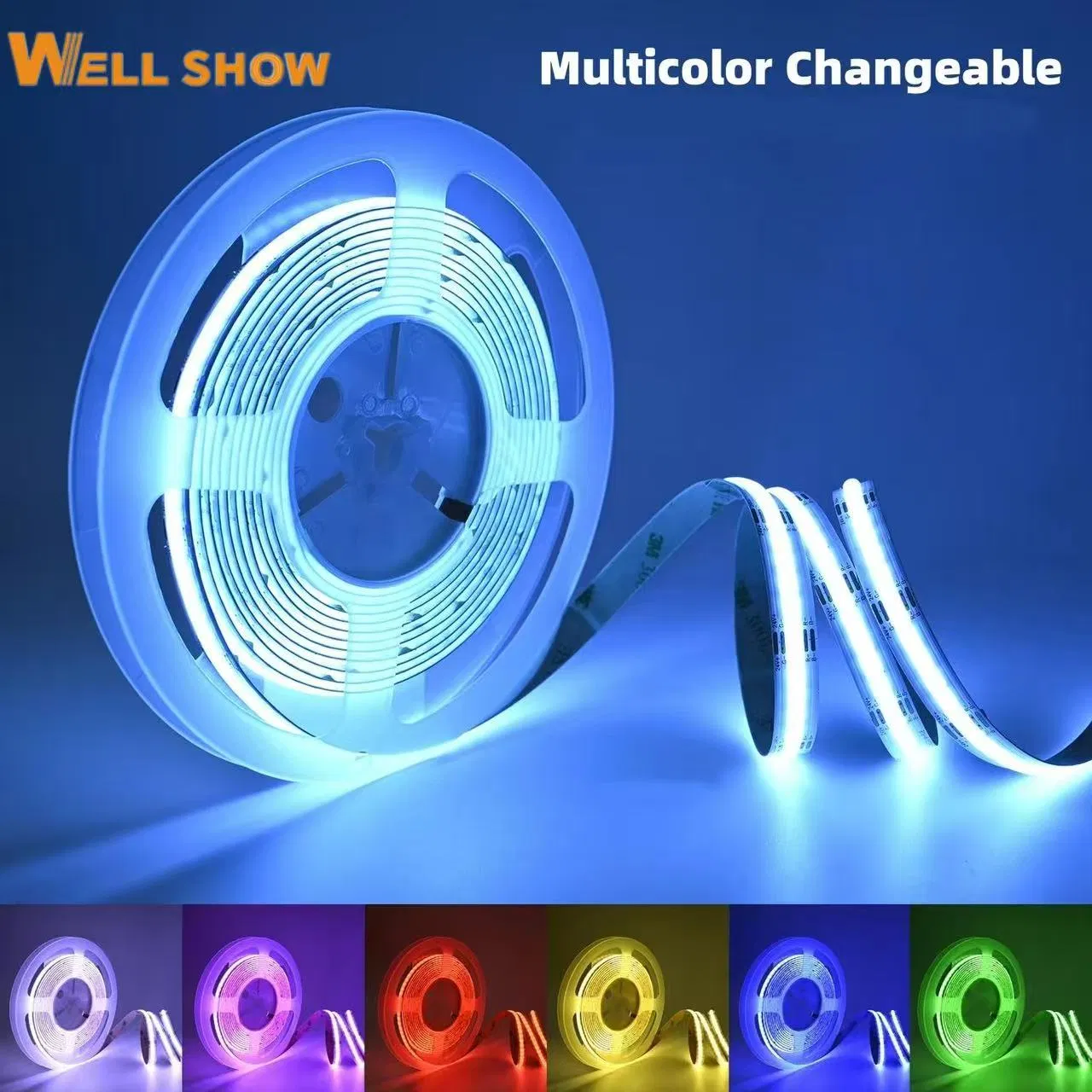 Ultra Bright RGB COB LED Strip with 840 High-Density Lights