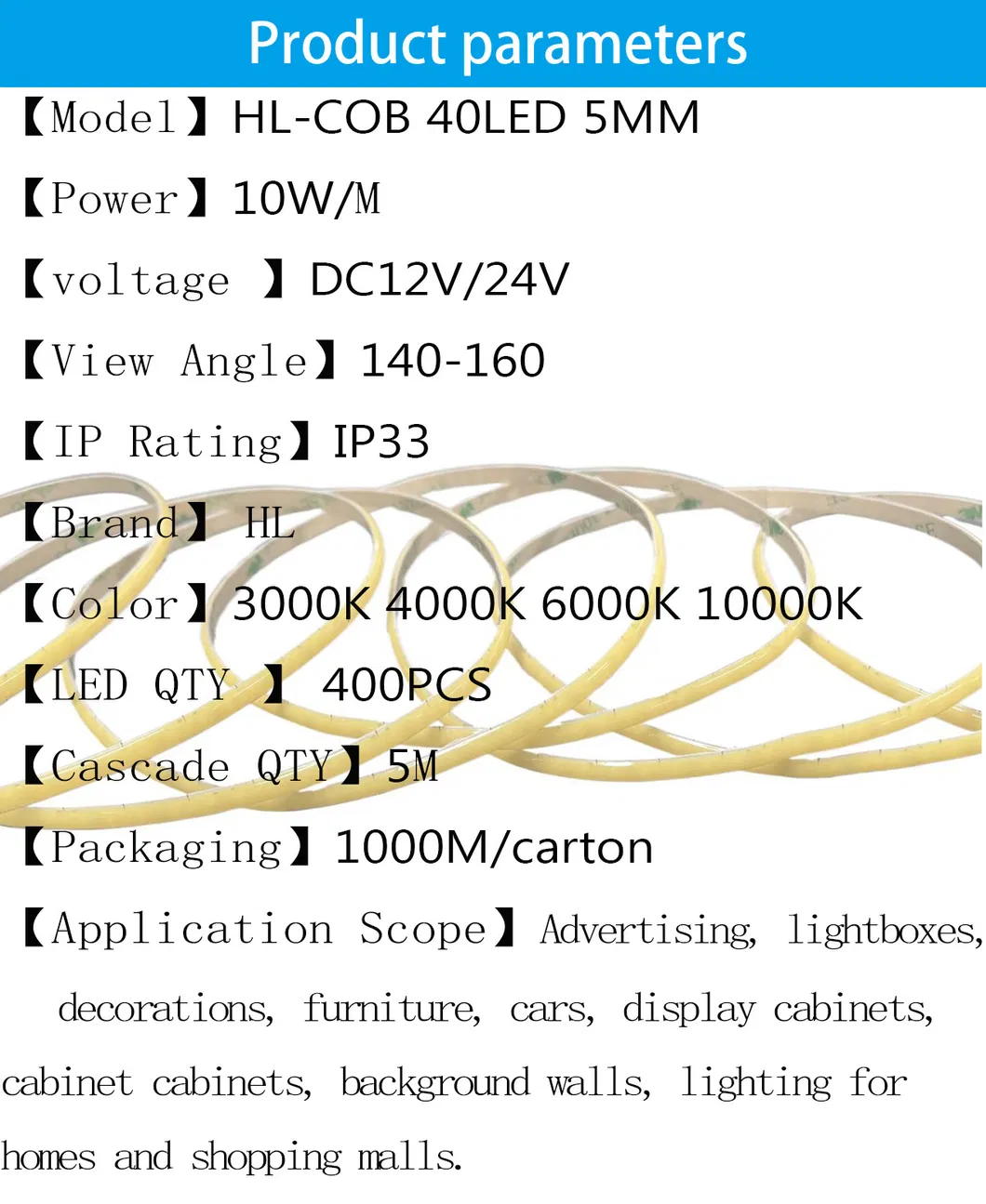 COB LED Strip Detail