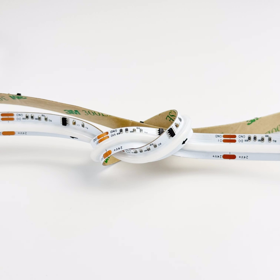 Hot Selling High Density 12V 24V Addressable RGB Flexible COB Strip Light Rgbic COB LED Strip 720LEDs Ws2811 Digital LED Strip ETL